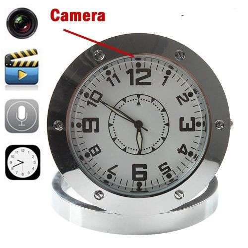 HD Spy Camera Motion Detection Watch Mini DVR Clock