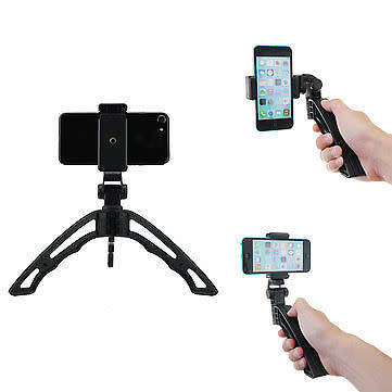 Multi-directional Adjustable Handheld Tripod Clip for Smartphones