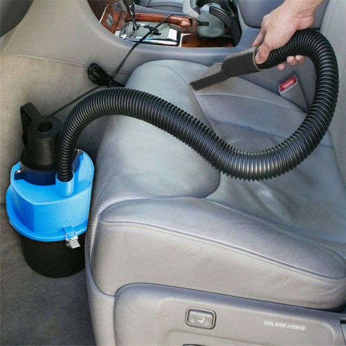 12V Portable Wet Dry Canister Mini Car Boat Vacuum Cleaner Air Inflating Pump