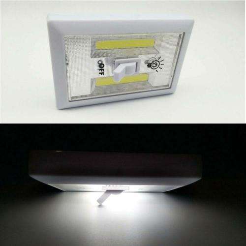3W COB LED Wall Switch Wireless Closet Cordless Night Light Battery Operated