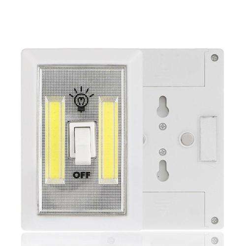 3W COB LED Wall Switch Wireless Closet Cordless Night Light Battery Operated