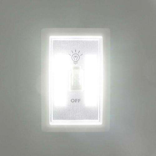 3W COB LED Wall Switch Wireless Closet Cordless Night Light Battery Operated