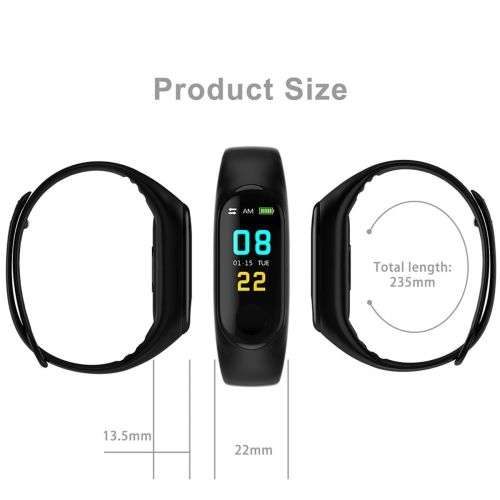 M3 Smart Watch Bracelet Fitness Activity Tracker Blood Pressure HeartRate