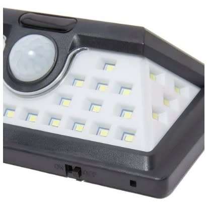 Solar Powered 32 LED PIR Motion Sensor Security Wall Garden Light Lamp Outdoor