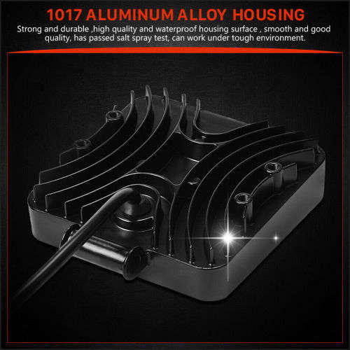 1Pcs 4inch 27W LED Work Light Spot Fog Driving Lamp 4D Lens Offroad SUV ATV 4WD