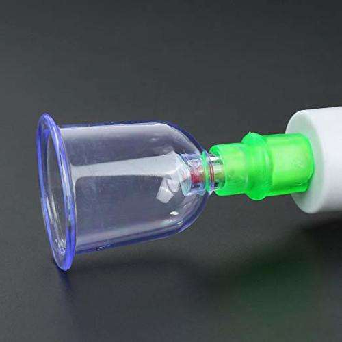 12 Cups Chinese Pull Out Vacuum Cupping Apparatus Therapy Body Massage Pump