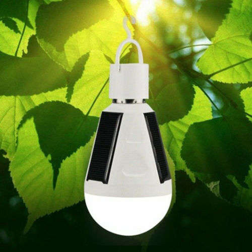 7W Hook Hiking Emergency Lamps Solar Lamp Camping Lights LED Bulb Outdoor
