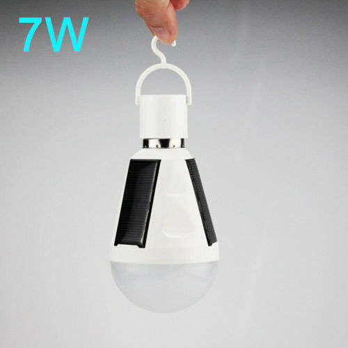 7W Hook Hiking Emergency Lamps Solar Lamp Camping Lights LED Bulb Outdoor