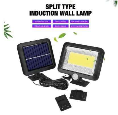 COB 100LED Solar Light Motion Sensor Waterproof Outdoor Path Night Lighting Lamp