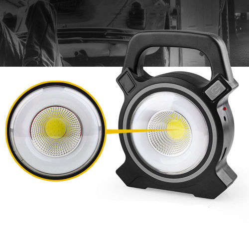 Lumen Rechargeable COB LED Solar Work Light Outdoor Camping Handheld Lamp