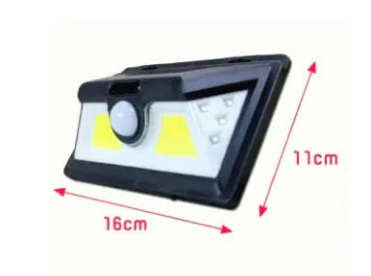 52 LED Solar Powered PIR Motion Sensor Security Wall Garden Light Lamp Outdoor