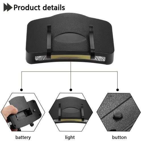 Clip-On 200LM LED Cap Light Headlight Hunting Torch Hat Clip Headlamp