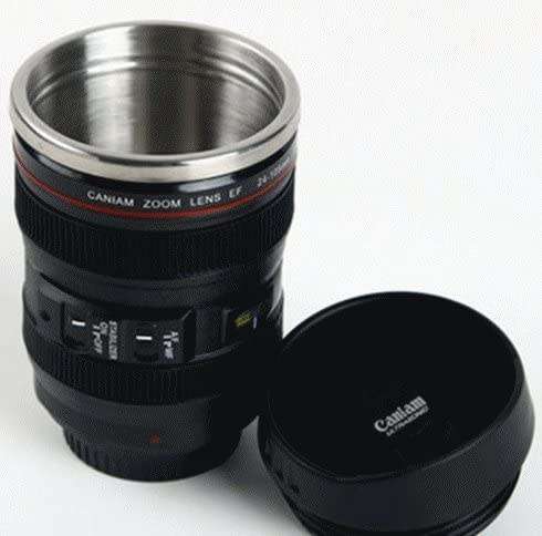 400ML Creative Camera Lens Mug Plastic Coffee Tea Cup