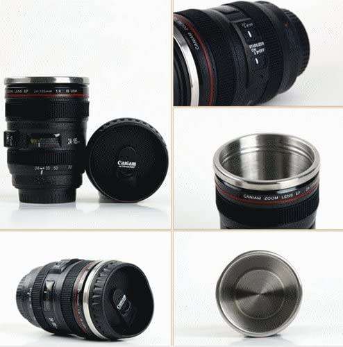 400ML Creative Camera Lens Mug Plastic Coffee Tea Cup