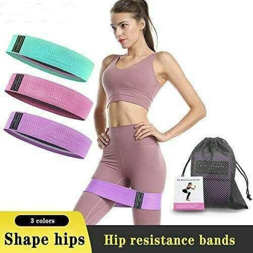 Resistance Bands Set HIP Glute fabric Leg Squat yoga Gym Exercise