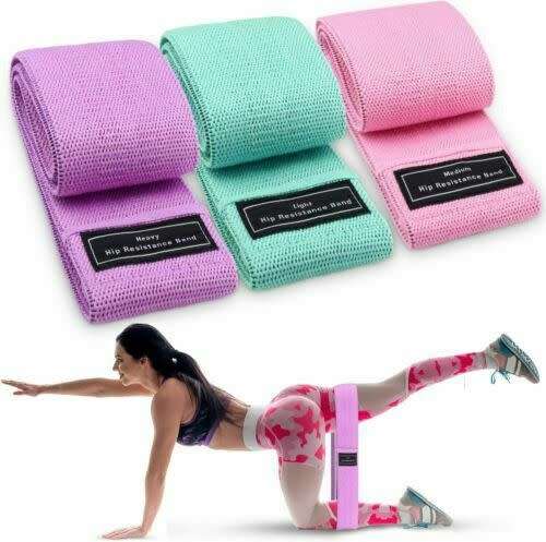 Resistance Bands Set HIP Glute fabric Leg Squat yoga Gym Exercise