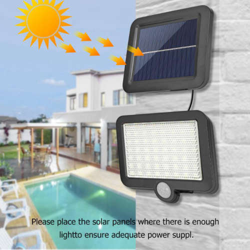COB 56 LED Solar Split Lamp Motion Sensor Waterproof Outdoor