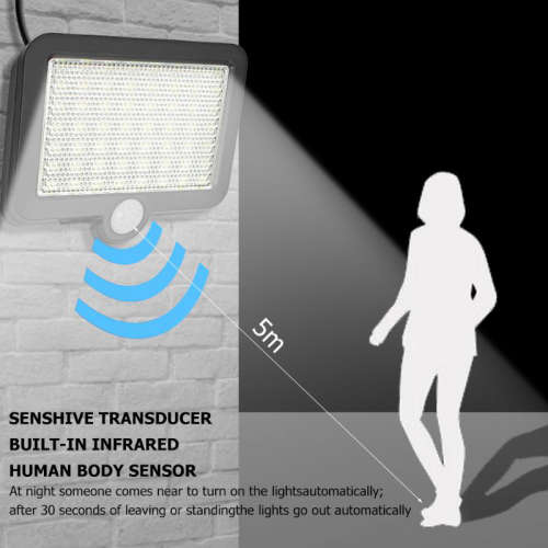 COB 56 LED Solar Split Lamp Motion Sensor Waterproof Outdoor