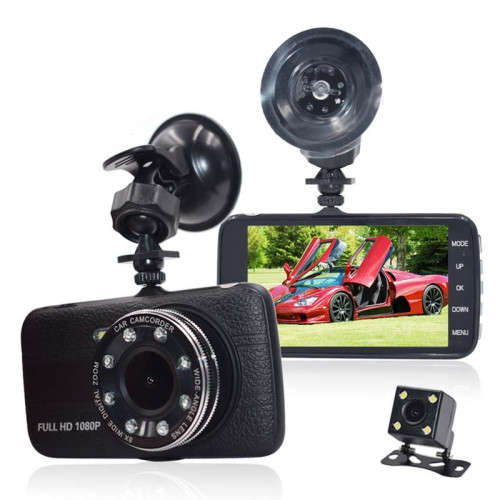 1080P Car DVR Full HD Car Video Camera Vehicle Digital Recorder 4` Double