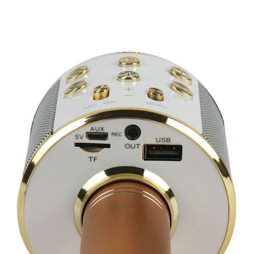 Wireless BT Karaoke Microphone USB Speaker Consender Handheld Microphone for KTV