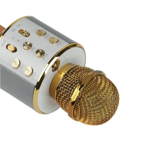 Wireless BT Karaoke Microphone USB Speaker Consender Handheld Microphone for KTV