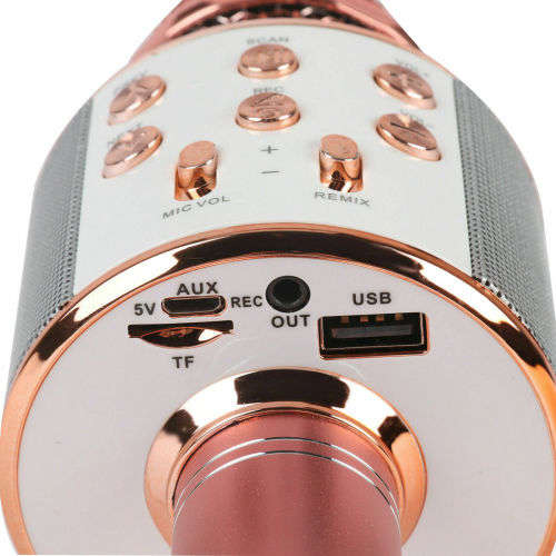 Wireless BT Karaoke Microphone USB Speaker Consender Handheld Microphone for KTV