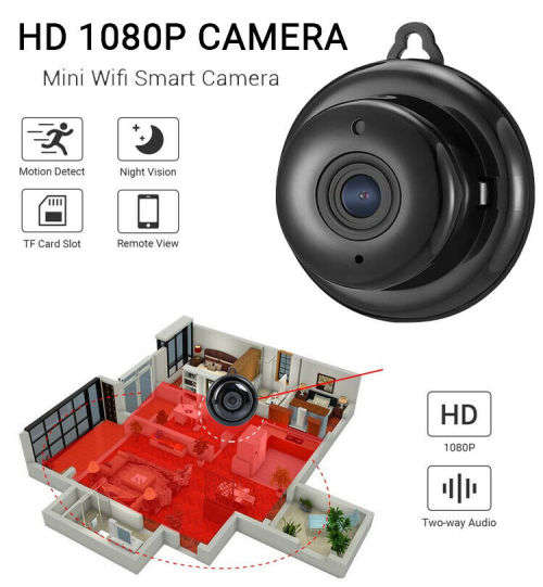 Mini Wireless WIFI IP Camera HD 1080P Smart Home Security Camera Night Vision DV