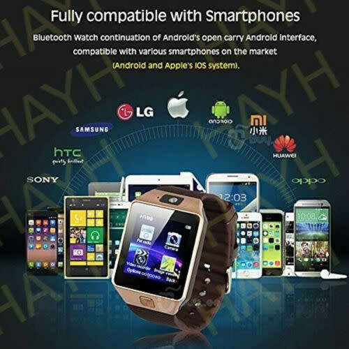 DZ09 Bluetooth Camera Smart Watch Fitness Sports Run