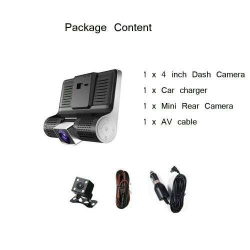 1080P Dual Lens HD Car DVR Rearview Video Dash Cam Recorder Camera G-Sensor