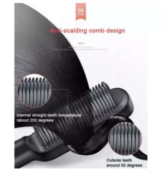 Hair Straightener Brush Ceramic Hair Straightening Brush