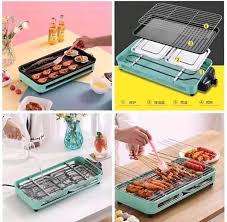 Electric BBQ Grill Double Purpose