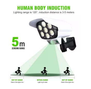 Solar Light Remote Control Fake Camera Sensor Street Lamp Wall Lamp Garden Lamp