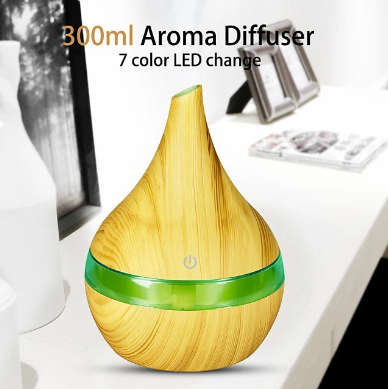 300ml Mini Air Humidifier Essential Oil Diffuser LED Lights Electric Aromatherapy