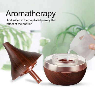 300ml Mini Air Humidifier Essential Oil Diffuser LED Lights Electric Aromatherapy