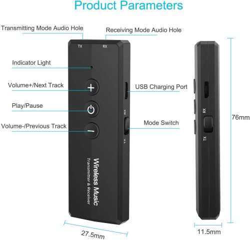 3 In 1 Portable Wireless Bluetooth Adapter