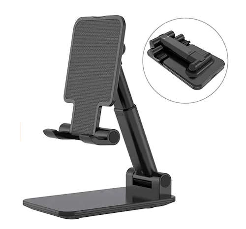 Tablet Phone Holder Desk For iPhone Desktop Tablet Foldable Adjustable