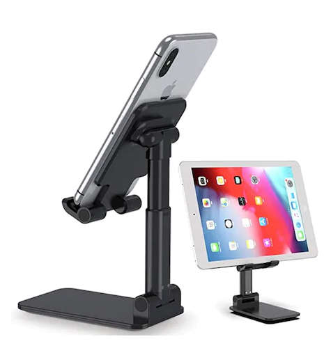 Tablet Phone Holder Desk For iPhone Desktop Tablet Foldable Adjustable