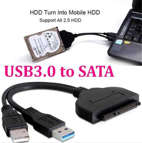 Adapter Cable For 2.5 HDD Laptop Hard Disk Drive sata hard drive cable with power USB