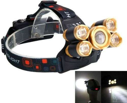 Five Light Source Zoom Headlamp
