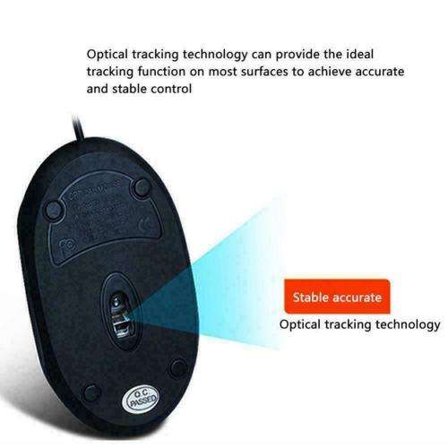 Universal Wired USB Optical Mouse For PC Laptop Computer Wheel Scroll
