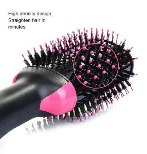 Magic 3-in-1 Hair Brush Hot Air Dryer Volumizer Blower Straightener Curl