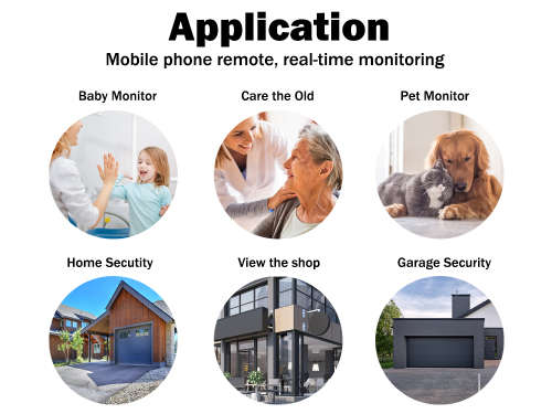 Low Power Consumption Camera Outdoor WiFi Home Security Camera With Solar Panel