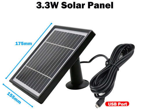 Low Power Consumption Camera Outdoor WiFi Home Security Camera With Solar Panel