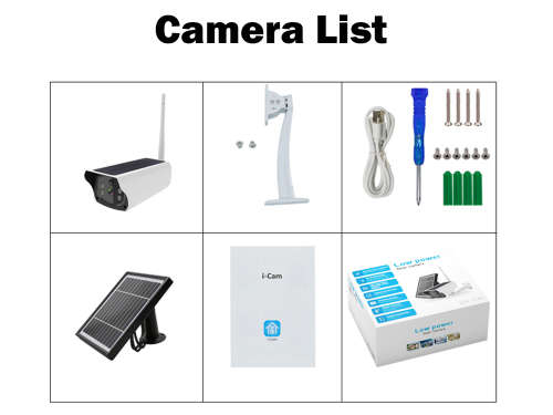 Low Power Consumption Camera Outdoor WiFi Home Security Camera With Solar Panel