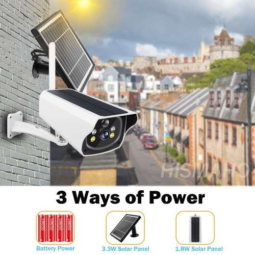 Low Power Consumption Camera Outdoor WiFi Home Security Camera With Solar Panel