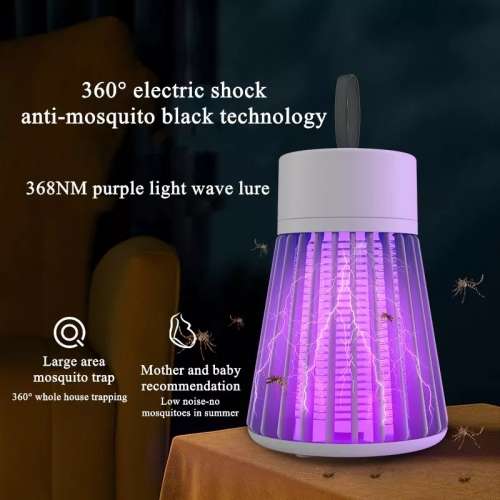 Outdoor Mosquito Killer Lamp USB Bug Zapper Electric for Bedroom Livingroom Patio Camping