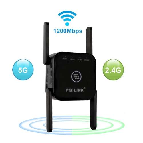 5 GhzWireless Wifi Extender 1200Mbps Wi-Fi Amplifier 802.11N Long Range Wifi Signal Booster 2.4G
