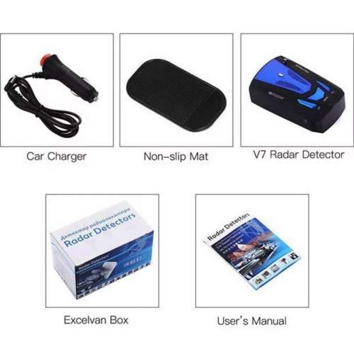 Radar Laser Detector Voice Alarm System Car Anti Radar Detector Alert Vehicle Anti Radar Warning