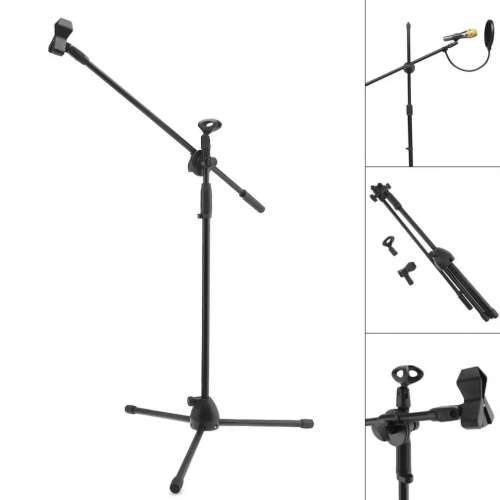 Professional Swing Boom Floor Metal Stand Microphone Holder