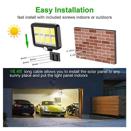 Solar Light Motion Sensor Waterproof Outdoor Path Night Lighting Lamp 8 COB